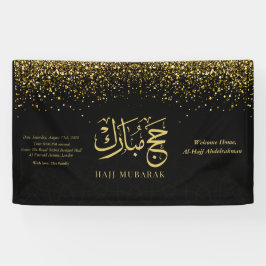Luxus Gold Arabische Kalligrafie Hajj Mubarak Banner