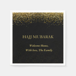 Luxus Gold Arabische Kalligrafie Hajj Mubarak Serviette