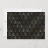 Luxus Gold Art Déco Friedhöfe Save the Date (Rückseite)