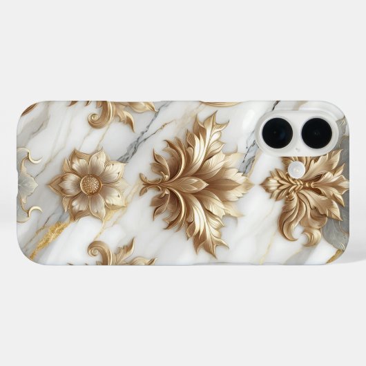 Luxus Gold Barock Phone Case (Rückseite (Horizontal))