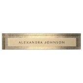 Luxus Gold Beruflich Foil Modern Namensplakette (Vorderseite)