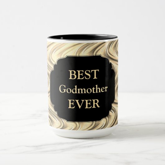 Luxus Gold "Best Godmutterdesign" Tasse (Zentrum)