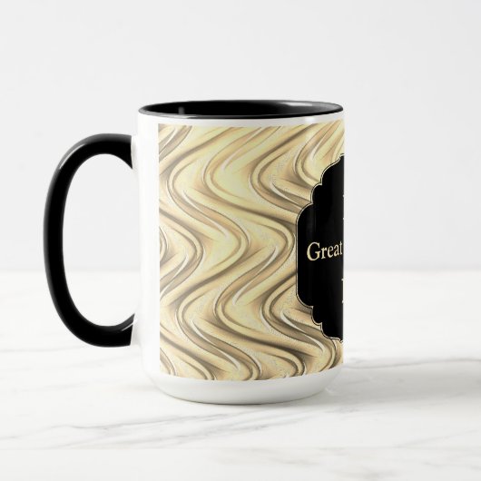 Luxus Gold "Best Great Großmutter Ever" Design Tasse (Links)
