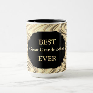 Luxus Gold "Best Great Großmutter Ever" Design Tasse