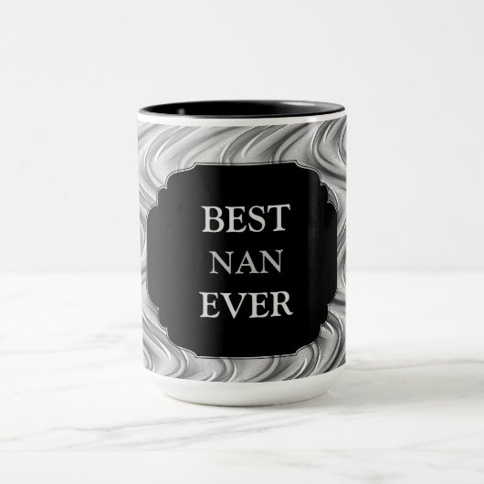 Luxus Gold "Best Nan Ever" Design Tasse (Zentrum)