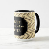 Luxus Gold "Best Sister in Law Ever"-Design Tasse (VorderseiteRechts)