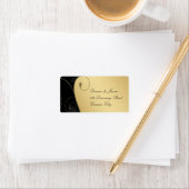 Luxus Gold-Black-Adressetikett Adressaufkleber (Insitu)