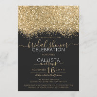 Luxus Gold Black Glitzer Confetti Brautparty