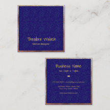 Luxus Gold Blue Floral Beruflich