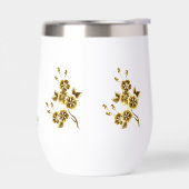 Luxus-Gold-Blumen-Glitter-Typografie (Links)