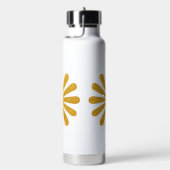 Luxus-Gold-Blumen-Glitter-Typografie Trinkflasche (rechts)