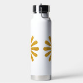 Luxus-Gold-Blumen-Glitter-Typografie Trinkflasche (Links)