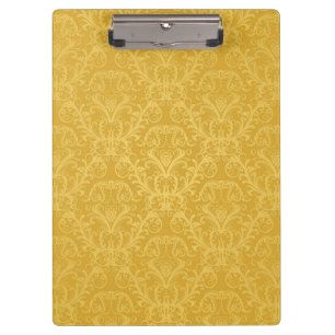Luxus-Gold-Blumen-Wallpaper Klemmbrett
