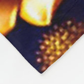 Luxus Gold Boho Rose Moderne Kollektion Fleecedecke (Ecke)