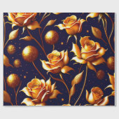 Luxus Gold Boho Rose Moderne Kollektion Geschenkpapier (Flach)