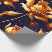 Luxus Gold Boho Rose Moderne Kollektion Geschenkpapier (Ecke)