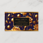 Luxus Gold Boho Rose Moderne Kollektion Visitenkarte (Vorderseite)