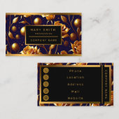 Luxus Gold Boho Rose Moderne Kollektion Visitenkarte (Vorne/Hinten)