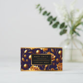 Luxus Gold Boho Rose Moderne Kollektion Visitenkarte (Stehend Vorderseite)