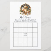 Luxus Gold Camp Bride Bachelorette Bingo Spiel (Vorderseite)