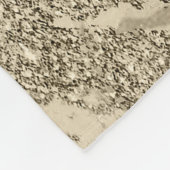 Luxus Gold Champagner Glitzer Marmor Fleecedecke (Ecke)