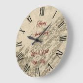 Luxus Gold Champagner Glitzer Marmor individualisi Große Wanduhr (Winkel)