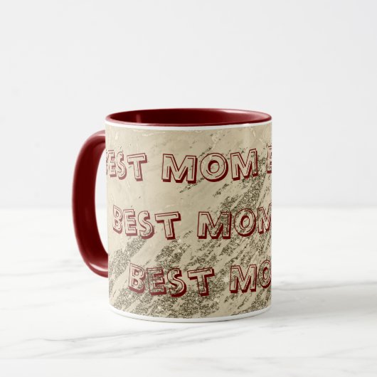 Luxus Gold Champagner Glitzer Marmor Tasse (Vorderseite Links)