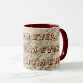 Luxus Gold Champagner Glitzer Marmor Tasse (VorderseiteRechts)