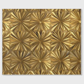 Luxus Gold Champagner Weihnachtsgeschenk Geschenkpapier (Flach)