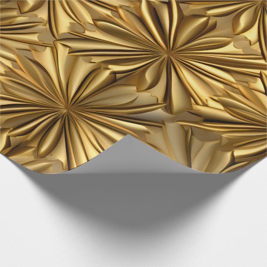 Luxus Gold Champagner Weihnachtsgeschenk Geschenkpapier (Ecke)