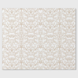 Luxus-Gold-Damask nahtlos Geschenkpapier