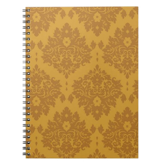 Luxus-Gold-Damask Notizblock (Vorderseite)