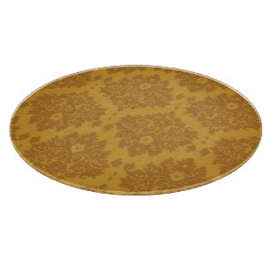 Luxus-Gold-Damask Schneidebrett