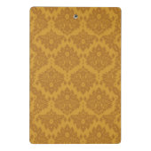 Luxus-Gold-Damaskus Mini Klemmbrett (Rückseite)