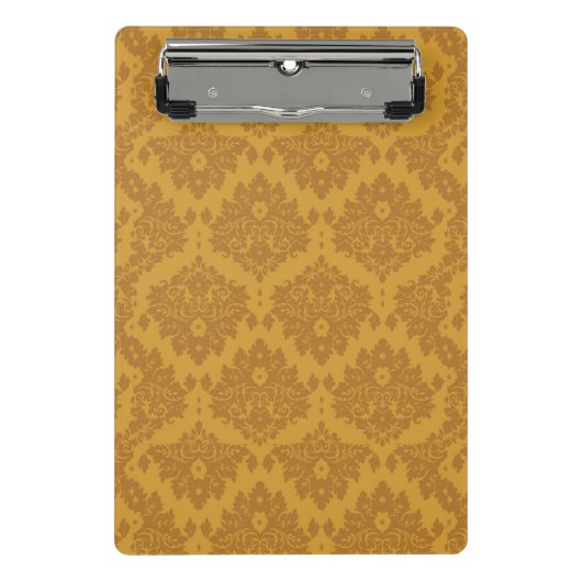 Luxus-Gold-Damaskus Mini Klemmbrett (Vorderseite)