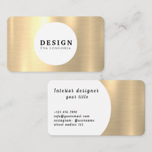 Luxus-Gold-Designer-Geschäftskarte Visitenkarte