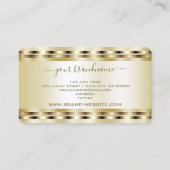 Luxus Gold Effect Farben Beruflich und stilvoll Visitenkarte (Rückseite)