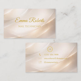 Luxus Gold Elegante Visitenkarte | Modern Minimali