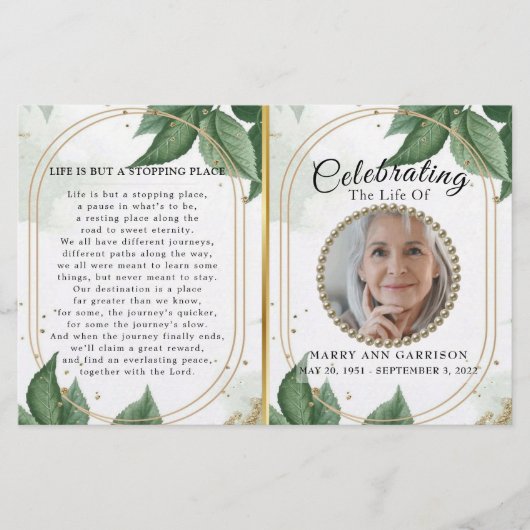 Luxus-Gold-Feier zum Life-Programm (Vorderseite)