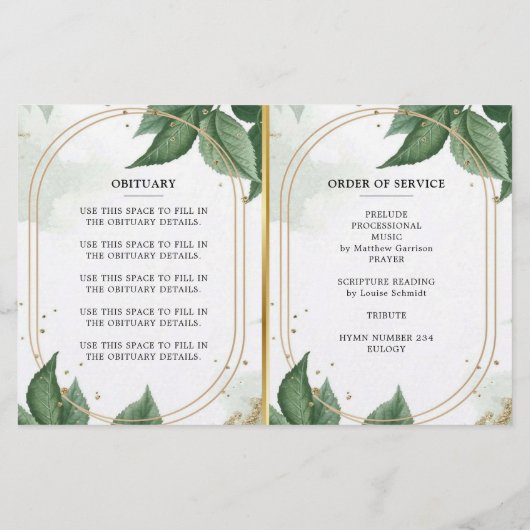 Luxus-Gold-Feier zum Life-Programm (Rückseite)