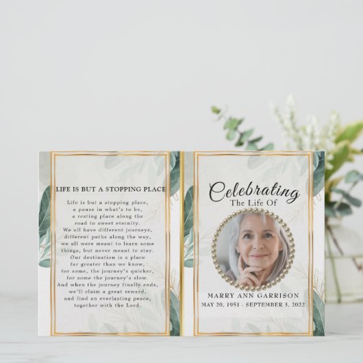 Luxus-Gold-Feier zum Life-Programm (Stehend Vorderseite)