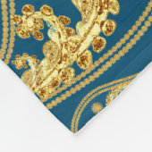 Luxus Gold Fleecedecke (Ecke)