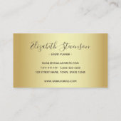 Luxus Gold Foil Beruflich Visitenkarte (Rückseite)