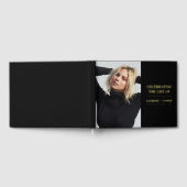 Luxus-Gold-Foil-Gedächtnis Foto halten Gästebuch (Voll)