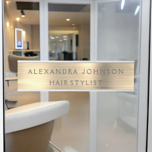Luxus Gold Foil Modernes Business Türschild