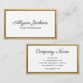 Luxus Gold Foil Script Visitenkarte (Vorne/Hinten)