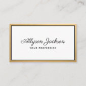 Luxus Gold Foil Script Visitenkarte (Vorderseite)