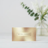 Luxus Gold Foil Textures Moderne Visitenkarte (Stehend Vorderseite)