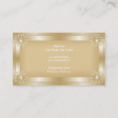 Luxus Gold Frame Business Cards Visitenkarte (Rückseite)