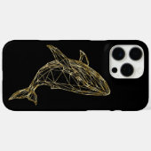 Luxus-Gold-Geometrie-Wal Case-Mate iPhone Hülle (Rückseite (Horizontal))